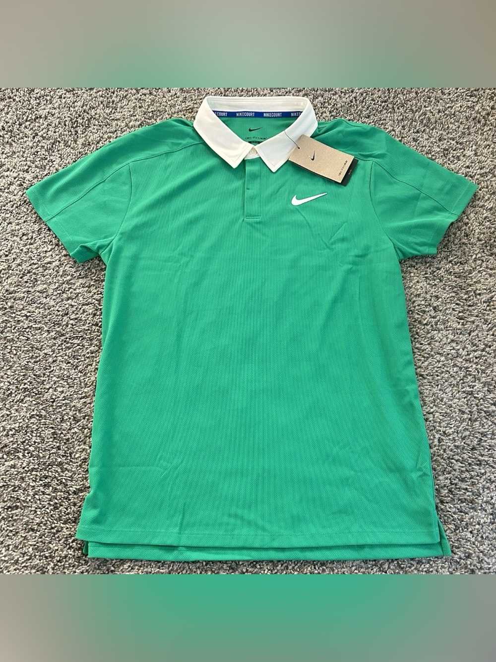 Nike Court Dri-Fit ADV Tennis Polo Shirt Green Men's Size Medium FZ6931-324